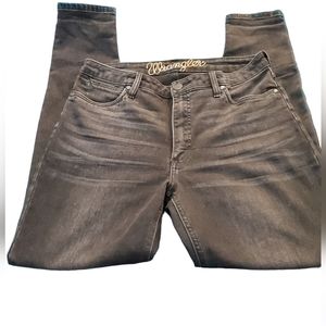 GUC Wrangler Womens Jeans/ Black Denim/ Staight Leg/ 31x30